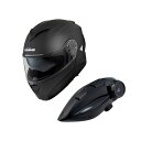 KOMINE KK-902モーターサイクルインターカム+HK-171システムヘルメット(マットブラック) サイズ XL ・00-171 コミネ システムヘルメッ...