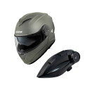 KOMINE KK-902モーターサイクルインターカム+HK-171システムヘルメット(ガンメタル) サイズ L ・00-171 メーカー在庫あり コミネ システムヘルメット(フリップアップ) バイク(2)