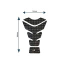 R&G Eazi-Grip タンクパッド「EVO」Design G(ブラック) RG-EVOCENTREPADGBL アールアンドジー タンク関連パーツ バイク 汎用