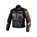 elf riding wear 2024-2025秋冬モデル EJ-W120 エヴォルツィオーネPUレザージャケット(レッド) サイズ L EJ-W120/RD/L エルフ ライディングウェア ジャケット バイク