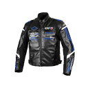 elf riding wear 2024-2025秋冬モデル EJ-W120 エヴォルツィオーネPUレザージャケット(ブルー) サイズ 3L EJ-W120/BL/3L エルフ ライディングウェア ジャケット バイク