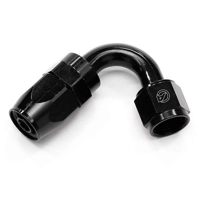 ACTIVE ＃6 150°ベントチューブフィッティング（ブラック/ブラック） AC4006150BK アクティブ オイルク..