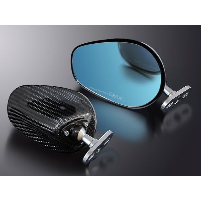 Magical Racing レーサーレプリカミラー タイプ7 ショートステム ヘッド素材 平織カーボン ステムカラ..