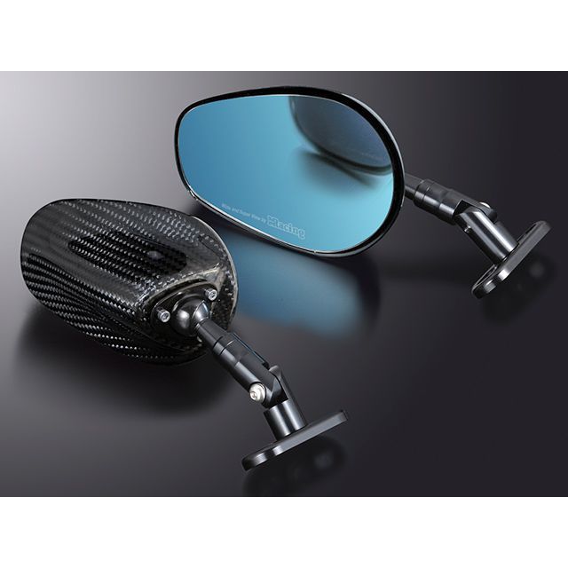 Magical Racing レーサーレプリカミラー タイプ7 エルボーショートステム ヘッド素材 綾織カーボン ス..