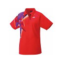 YONEX ウィメンズゲームシャツ(サンセットレッド) サイズ L 20815 メーカー在庫あり ヨネックス アウトドア用ウェア キャンプ