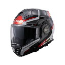 LS2 HELMETS ADVANT-X F(ブラック ホワイト レッド) サイズ L 569012102L エルエスツーヘルメット システムヘルメット(フリップアップ) バイク