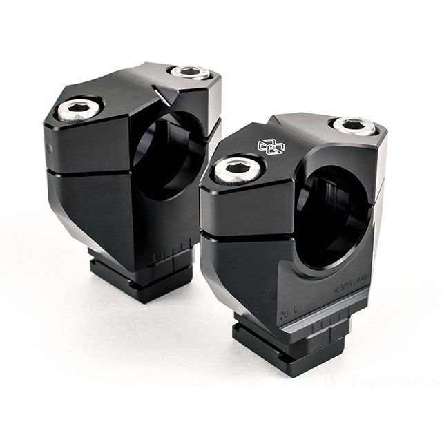 GILLES TOOLING アジャスタブル ハンドルバーライザー マウントキット 2DGT（ブラック） 2DGT0923-BK ギルズツーリング ハンドルポスト関連パーツ バイク 890 Duke R