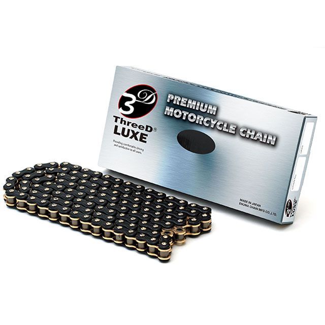 EKチェーン ThreeD LUXE シールチェーン 520L/3D MLJ（ブラック＆ゴールド） リンク数 106L JAN_4571291789173 江沼チェーン チェーン関連パーツ バイク 汎用(2)