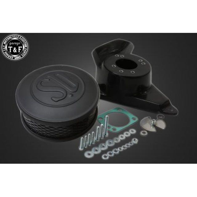 T&F ドラッグスター1100 SUエアクリーナーKIT（マッドブラック） ・609211 ガレージT&F エアクリーナー バイク ドラッグスター1100 ドラッグスター1100クラシック