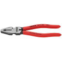 KNIPEX 02 01 200 強力型ペンチ 200mm プラスティックコーティングハンドル ・02 01 200 メーカー在庫あり クニペックス ハンドツー...
