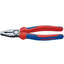KNIPEX 03 02 200 ペンチ 200mm コンフォートハンドル 黒防錆コート ・03 02 200 クニペックス ハンドツール バイク 車 自動車 ...