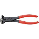 KNIPEX 68 01 180 ハイレバーエンドニッパー 200mm プラスチックコーティングハンドル 黒防錆コート ・68 01 180 メーカー在庫あり ...