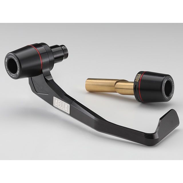 AELLA ブレーキレバーガード＆バーエンドスライダーセット（内径14mm〜15mm対応） AE-15005 BK アエラ レバー バイク