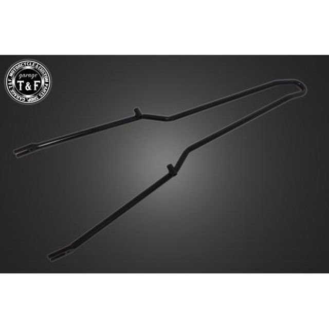 T&F ビラーゴ250 フラットフェンダー専用シーシーバー/ロング（ブラック） ・6021010 ガレージT&F シーシーバー バイク ビラーゴ250