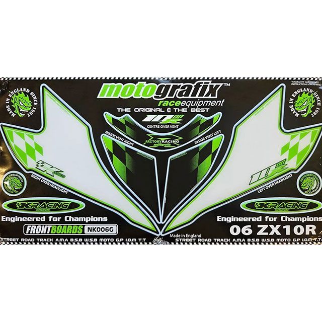 MOTOGRAFIX ボディパッド フロントパッド MT-NK006G モトグラフィックス ドレスアップ・カバー バイク ZX-10R Ninja