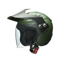 LEAD RAZZO-V(マットグリーン) サイズ LL(XL)/61-62cm未満 リード工業 ジェットヘルメット バイク
