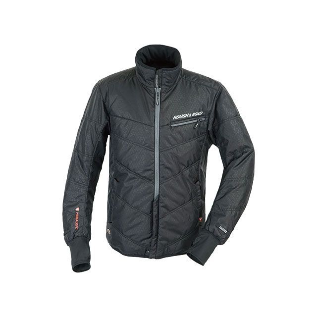 Rough&Road WGプリマロフト（R）チタンインナージャケットカフ付き（ブラック×グレー） サイズ LL RR7995BK/GY4 メーカー在庫あり ラフ＆ロード ジャケット バイク
