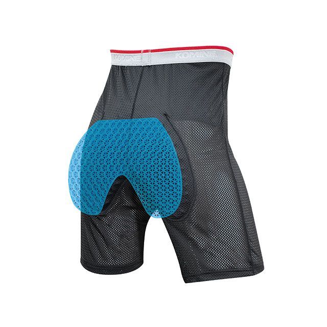 KOMINE SK-862 シビレスゲルインナーパンツ（ブラック） サイズ M ・04-862 メーカー在庫あり コミネ ツーリング用バッグ バイク(2)