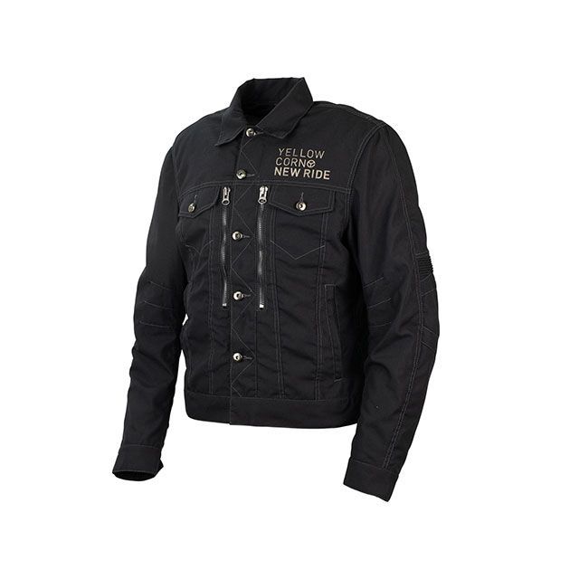 YeLLOW CORN 2025春夏モデル YELLOW CORN NEW RIDE NJ-5101 ジャケット（ブラック） サイズ 3L NJ-5101 イエローコーン ジャケット バイク