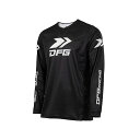 DFG 2025春夏モデル ソリッド ジャージ(ブラック/ホワイト) サイズ 3XL G5701 メーカー在庫あり ディーエフジー モトクロス用品 バイク