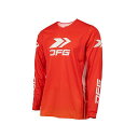 DFG 2025春夏モデル ソリッド ジャージ(レッド/ホワイト) サイズ 3XL G5715 メーカー在庫あり ディーエフジー モトクロス用品 バイク