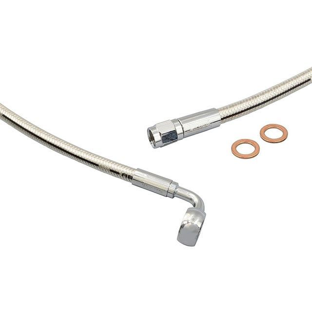 MAGNUM PS 30in ABS用アッパーブレーキASSY 90°7/16in ・033060 マグナム ブレーキホース・ケーブル類 バイク ハーレー(2)