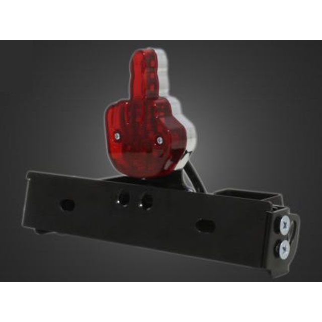 T&F シーシーバー用ナンバーブラケットKIT＆リベルテールランプ サイズ φ15（15mm）専用 ・CCN05115 ガレージT&F テール関連パーツ バイク 汎用