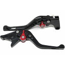 SPEEDRA アジャストレバー 3Dショート(レバー本体:ブラック) アジャスター レッド LVFG084BK-RD SPEEDRA レバー バイク CBR1000RR-R CBR1000RR-R SP(2)