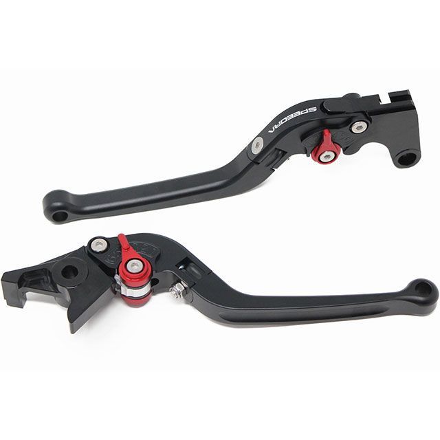 SPEEDRA アジャストレバー スタンダード可倒式（レバー本体：マットブラック） アジャスター マットシルバー LVAM089BK-SR メーカー在庫あり SPEEDRA レバー バイク X-ADV
