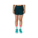 ASICS 2012C965 ウイメンズROAD 3.5インチショーツ(サクソングリーン) サイズ M 2012C965 アシックス アウトドア用ウェア キャンプ