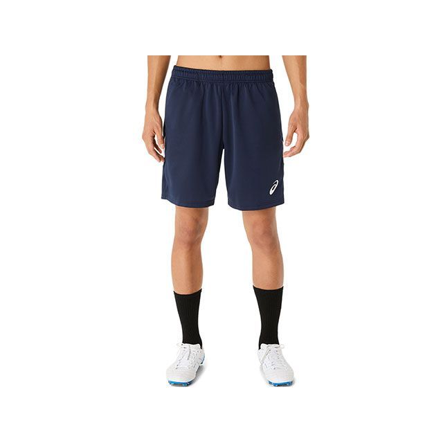 ASICS 2101A318 トレーニングハーフパンツ（ミッドナイト） サイズ XL 2101A318 メーカー在庫あり アシックス アウトドア用ウェア キャンプ