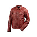 DEGNER 2025春夏モデル 25SJ-1 レザージャケット(レッド) サイズ L 25SJ-1 デグナー ジャケット バイク