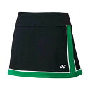 YONEX 26149 ウィメンズスカート インナースパッツ付(ブラック) サイズ L 26149 メーカー在庫あり ヨネックス アウトドア用ウェア キャンプ