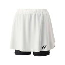 YONEX 26181 ウィメンズスカート(インナースパッツツキ)(ホワイト) サイズ M 26181 メーカー在庫あり ヨネックス アウトドア用ウェア キャン...