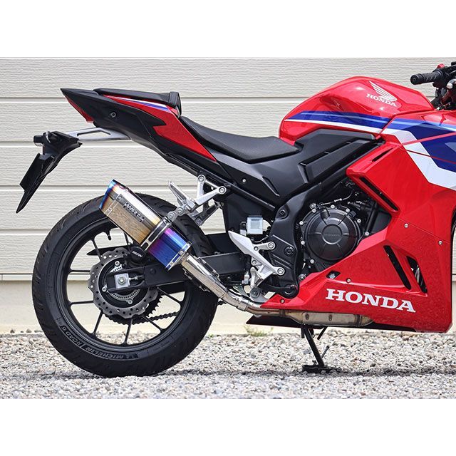 WR’S JMCA スリップオン SS-OVAL ショート 焼き色チタン SB1470JM ダブルアールズ マフラー本体 バイク CBR400R