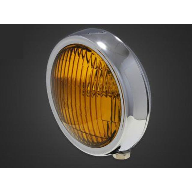 T&F ドラッグスター1100(スタンダードモデル) 4.5インチプレートヘッドライト＋ステーSET（タイプA） タイプ オールメッキ・イエローレンズ ・4022756 ガレージT&F ヘッドライト・バルブ バイク ドラッグスター1100