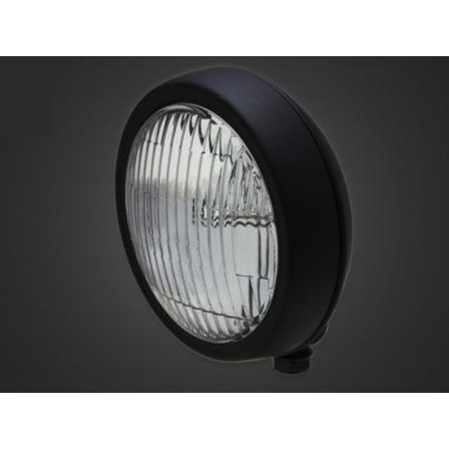 T&F バルカン400クラシック 4.5インチプレートヘッドライト＋ステーSET（タイプB） タイプ オールマットブラック・クリアーレンズ ・4022835 ガレージT&F ヘッドライト・バルブ バイク バルカン400クラシック