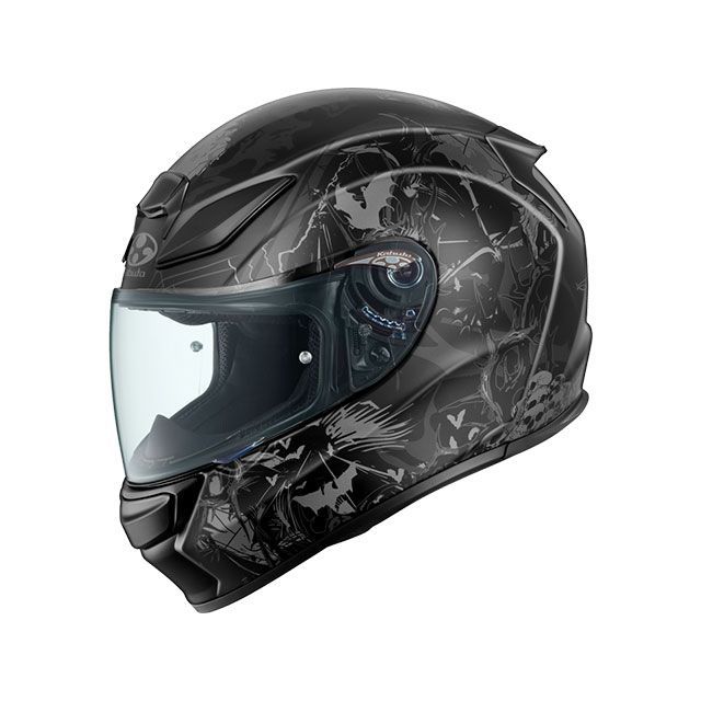 OGK KABUTO SHUMA ナイター（フラットブラックガンメタ ） サイズ XS/54-55cm オージーケーカブト フル..