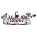 GALESPEED Elaborate フロント4P ラジアルキャリパー φ34/30 SCMボルト/チタンピストン仕様(左)シルバー GSFCAL3430FS...