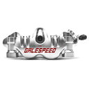 GALESPEED Elaborate フロント4P ラジアルキャリパー φ34/30 チタンボルト/チタンピストン仕様(左)シルバー GSFCAL3430TS...