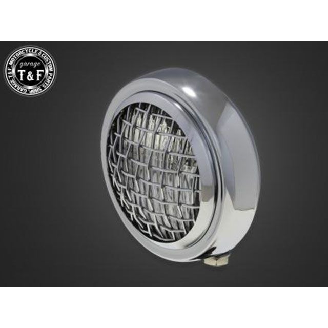 T&F ドラッグスター1100（スタンダードモデル） 4.5インチグリルヘッドライト＋ステーSET（タイプA） タイプ メッキ/クリアー ・4024077 ガレージT&F ヘッドライト・バルブ バイク ドラッグスター1100
