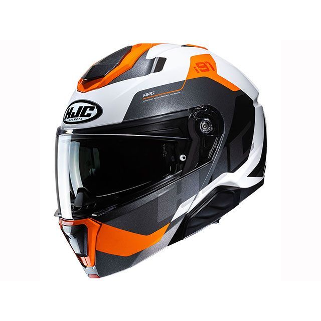 HJC i91 カースト（オレンジ） サイズ M HJH272OR01M メーカー在庫あり エイチジェイシー フルフェイスヘルメット(2)