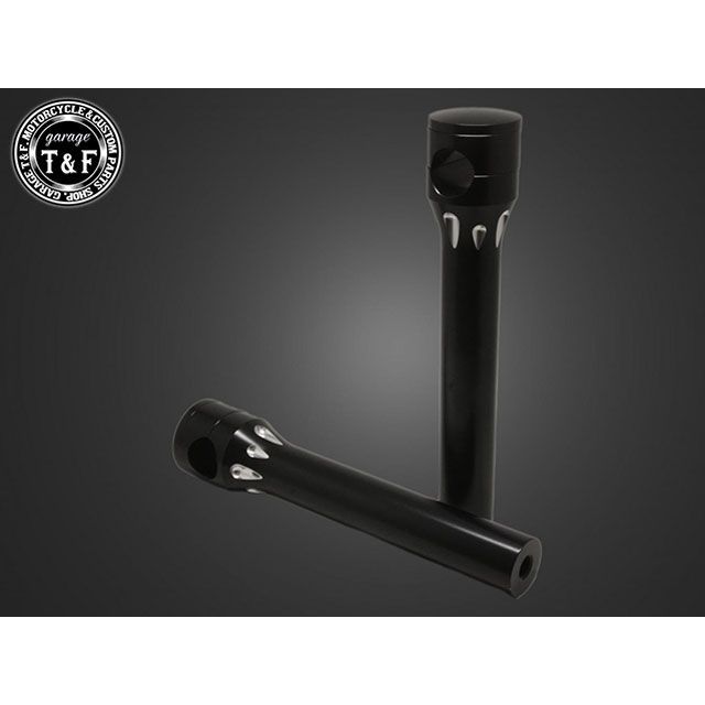T&F バルカン400 ステルスハンドルポスト8インチ（ブラック) ・4024234 ガレージT&F ハンドルポスト関..
