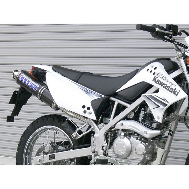 OVER RACING ステンカーボンマフラー ・13-701-06 オーバーレーシング マフラー本体 バイク D-TRACKER125 KLX125