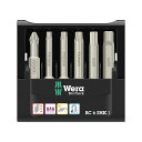 WERA 073631 6本組 ドライバービットセット 差込6.35mm 全長50mm ケース付 ・073631 ヴェラ ハンドツール バイク 車 自動車 自転車