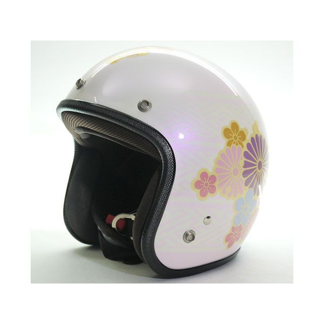 72JAM 【逸品もの】WA-03S 和柄 花 サイズ XL WA-03X 72ジャムジェット ジェットヘルメット バイク(2)