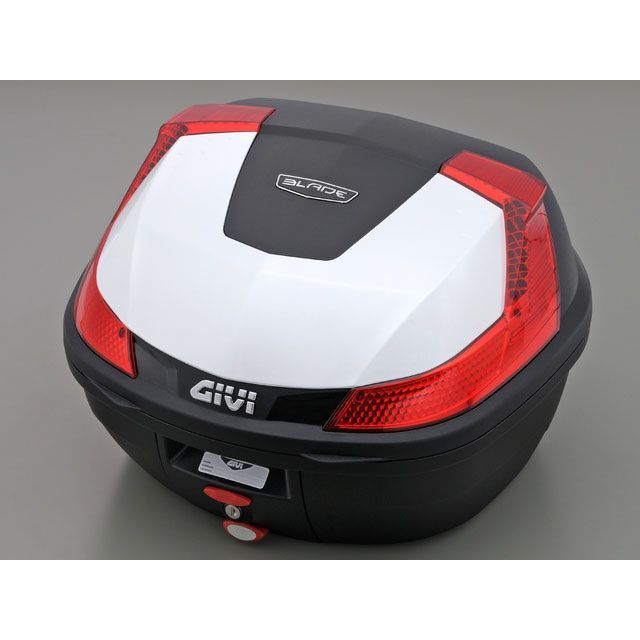 GIVI モノロックケース B37シリーズ（ストップランプ無し） タイプ パールホワイト塗装 78036 メーカー在庫あり ジビ ツーリング用ボックス バイク 汎用