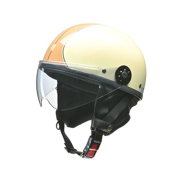 LEAD O-ONE ハーフヘルメット（アイボリー×ブラウン） O-ONE リード工業 ハーフヘルメット バイク(2)