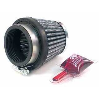 K&N カスタムフィルター ラウンドテーパー 49φ（51/76×63mm） クロームメッキ RC-2500 ケイ＆エヌ エアクリーナー バイク 汎用