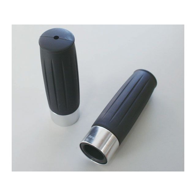 【正規品】C.F.POSH バレルリムグリップ（ブラック/シルバー） ・811560 クリエイティブ・ファクトリー ポッシュ グリップ関連パーツ バイク 汎用